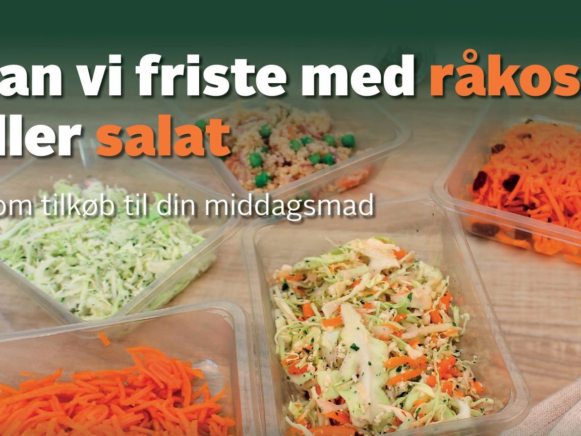 Postkort vedr. råkost og salat