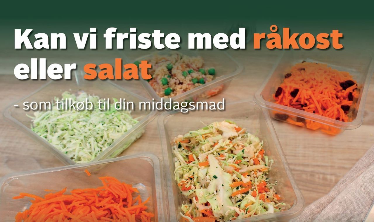 Postkort vedr. råkost og salat