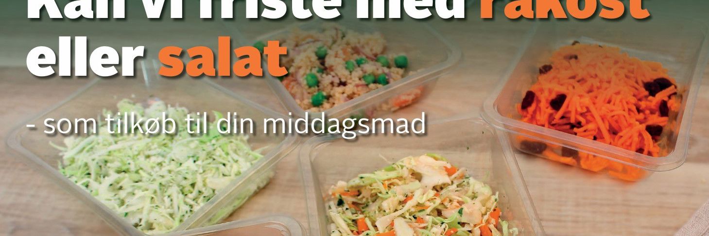 Postkort vedr. råkost og salat