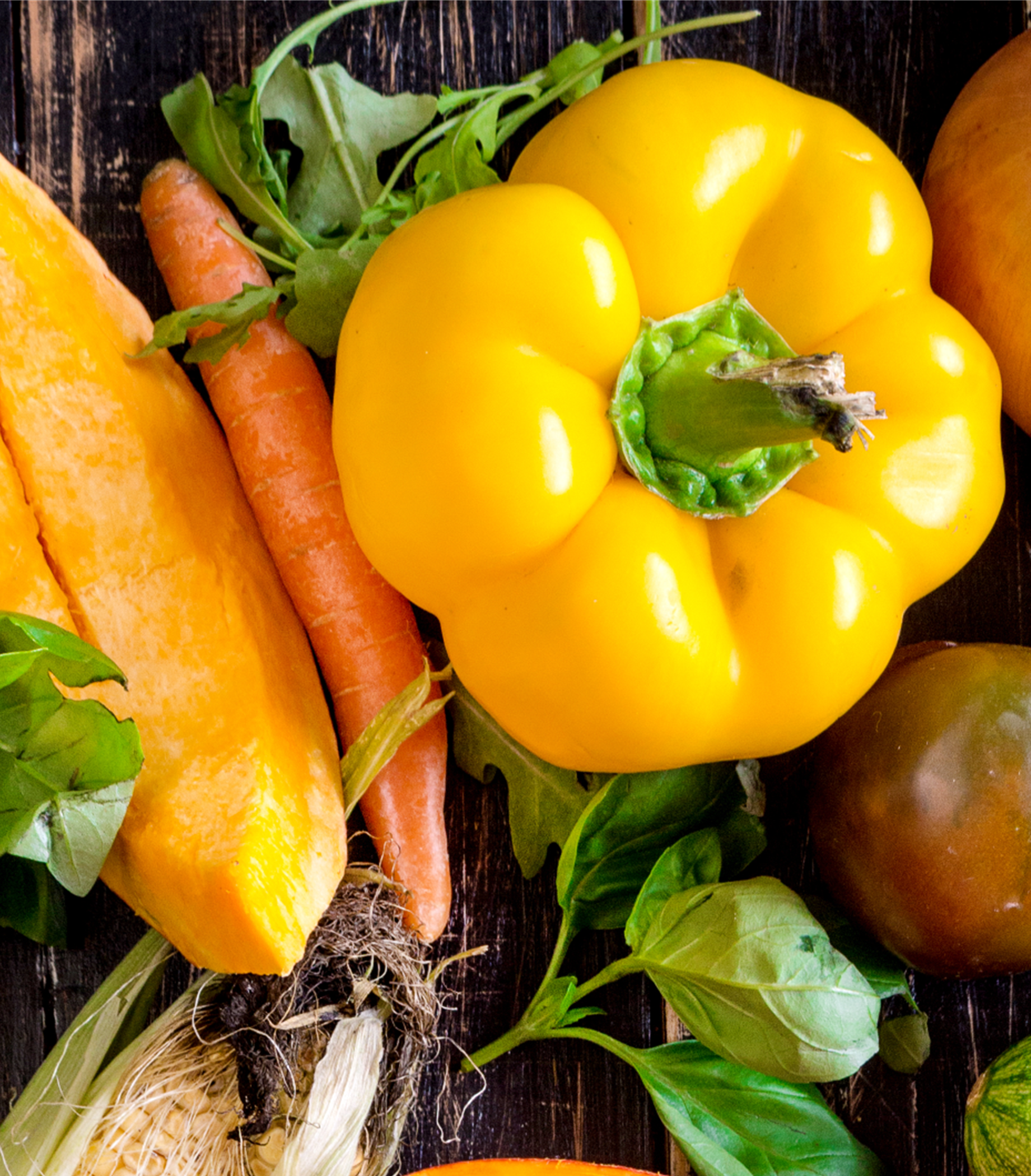 Gul peber og gulerod